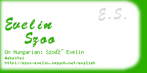 evelin szoo business card